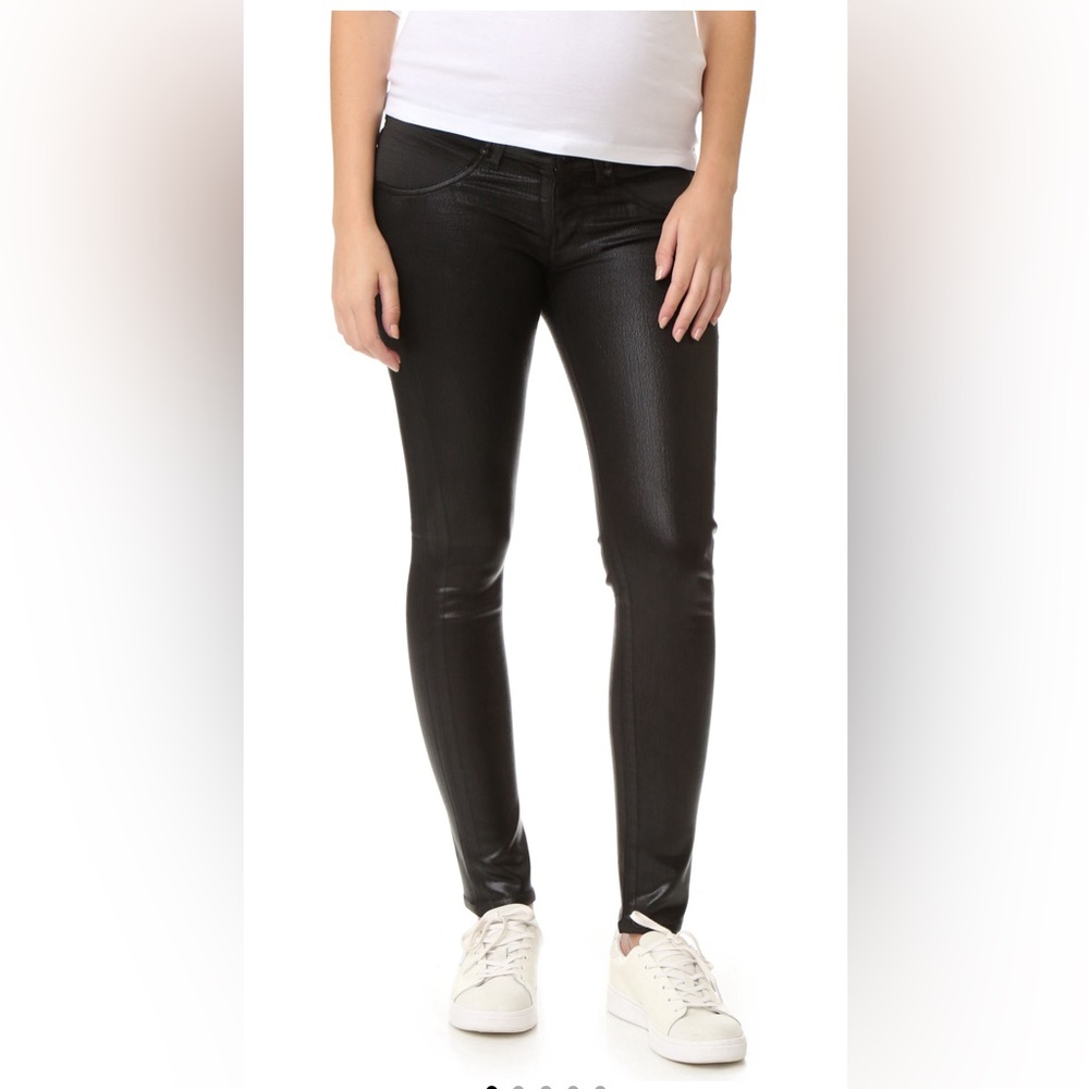 NWT Citizens of Humanity leather look maternity jeans